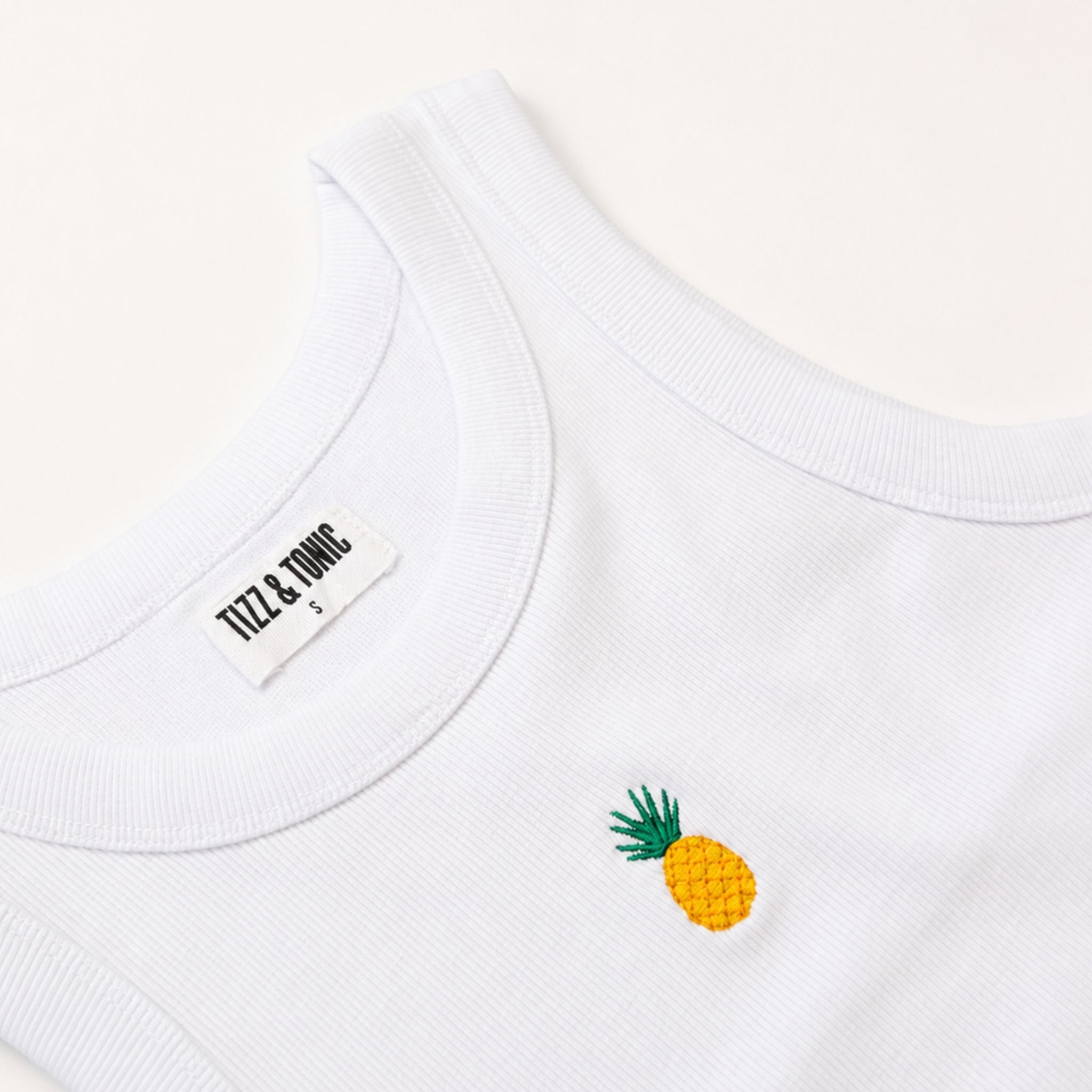 🍍 Ananas Jane Geripptes Bio-Baumwoll Tank Top