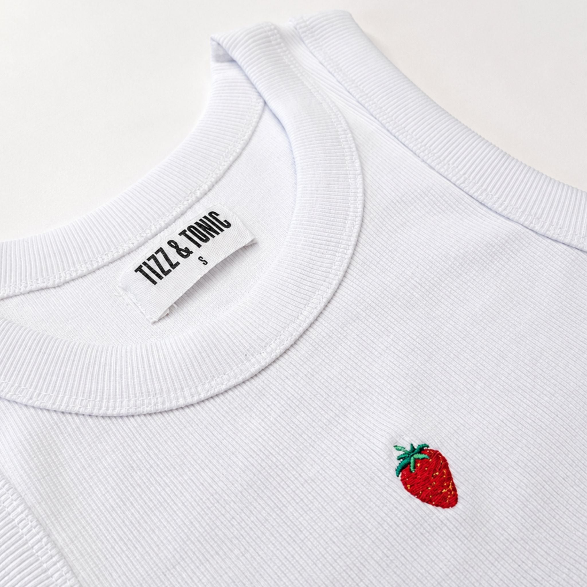 🍓Erdbeer Jane Geripptes Bio-Baumwoll Tank Top