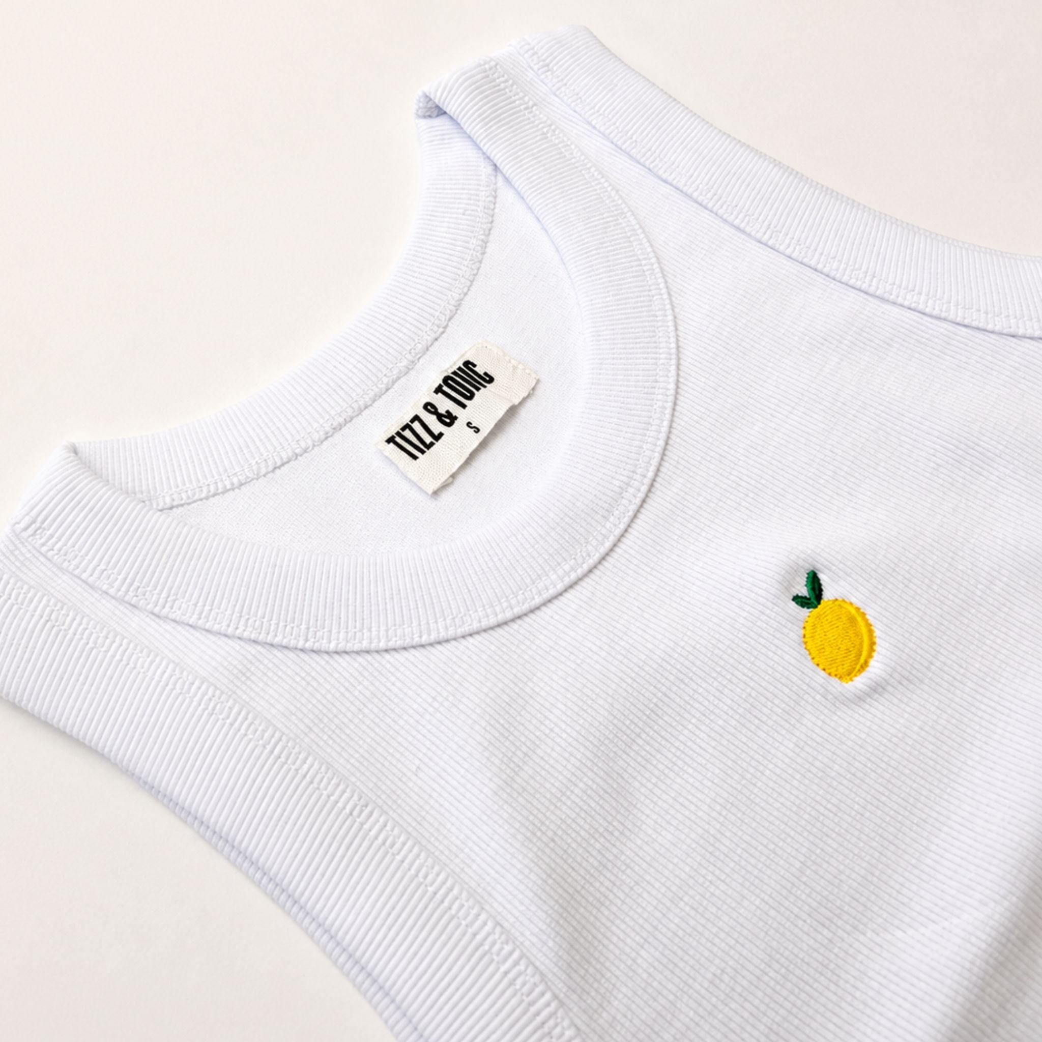 🍋Zitrone Jane Geripptes Bio-Baumwoll Tank Top