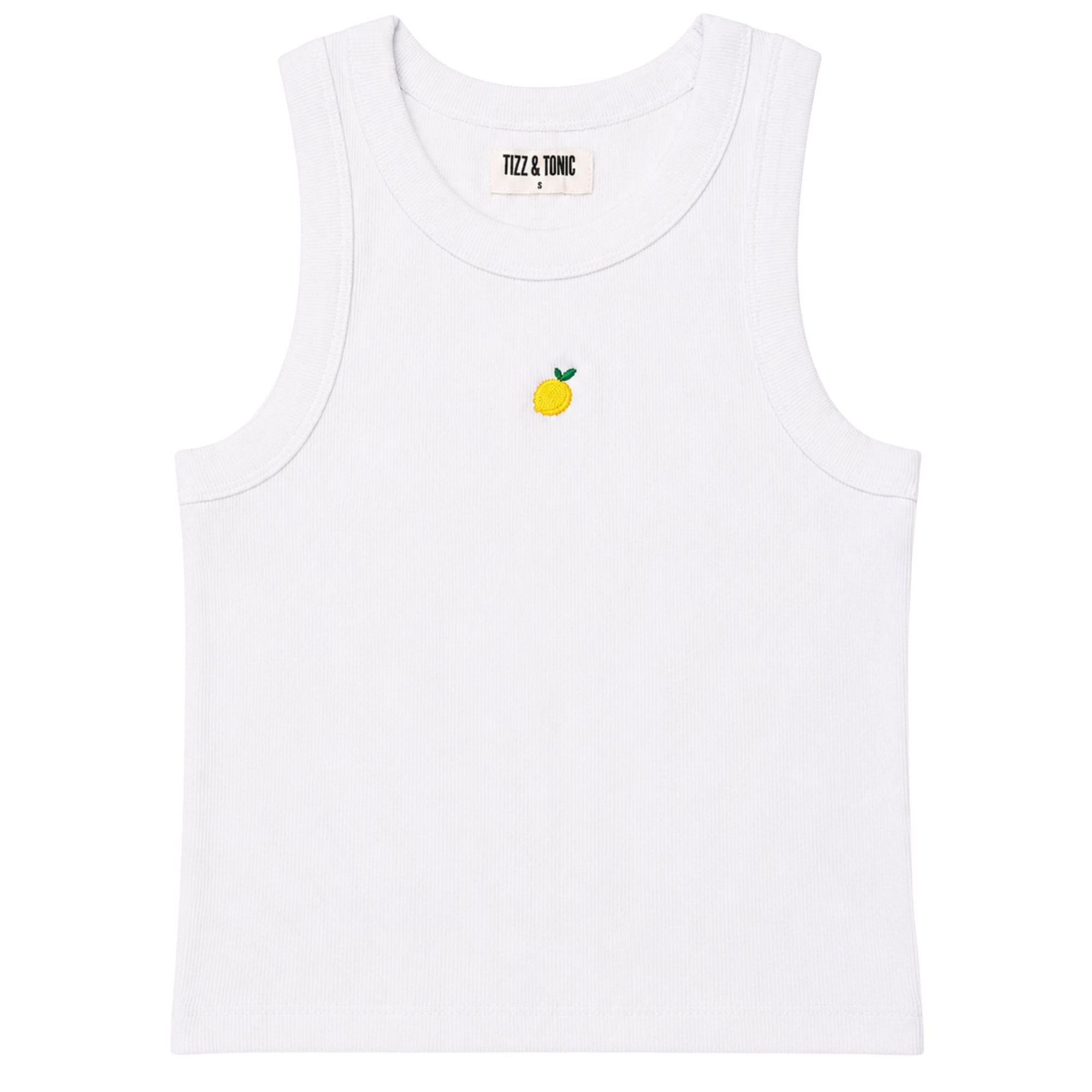🍋Lemon Jane Ribbed Organic Cotton Tank Top