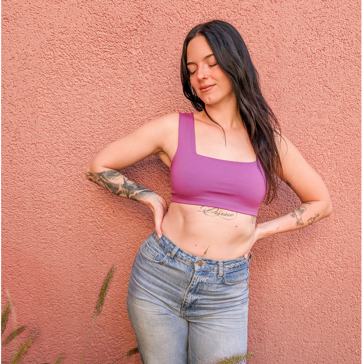 Disco Grape Frankie Bra (Organic Cotton)