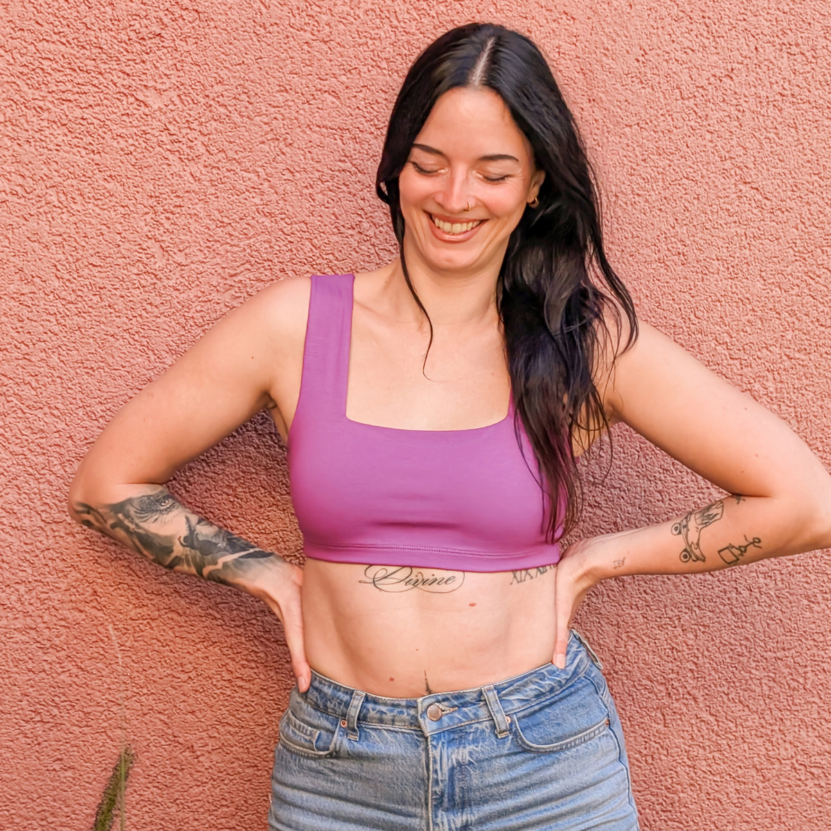 Disco Grape Frankie Bra (Organic Cotton)