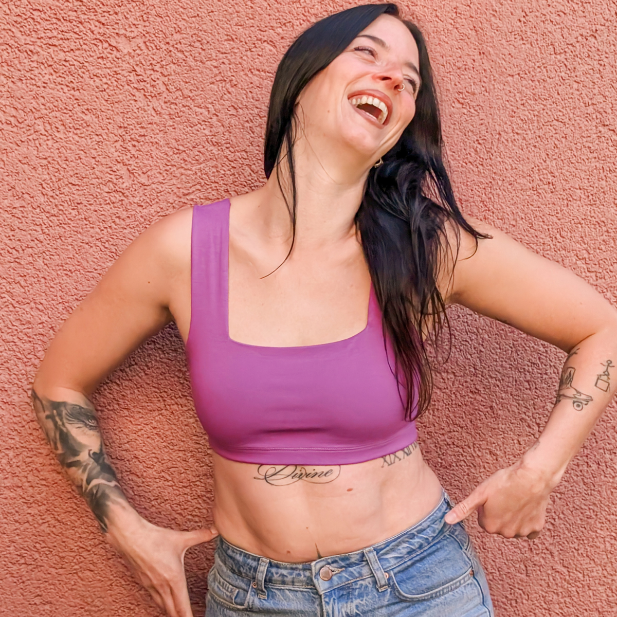 Disco Grape Frankie Bra (Organic Cotton)