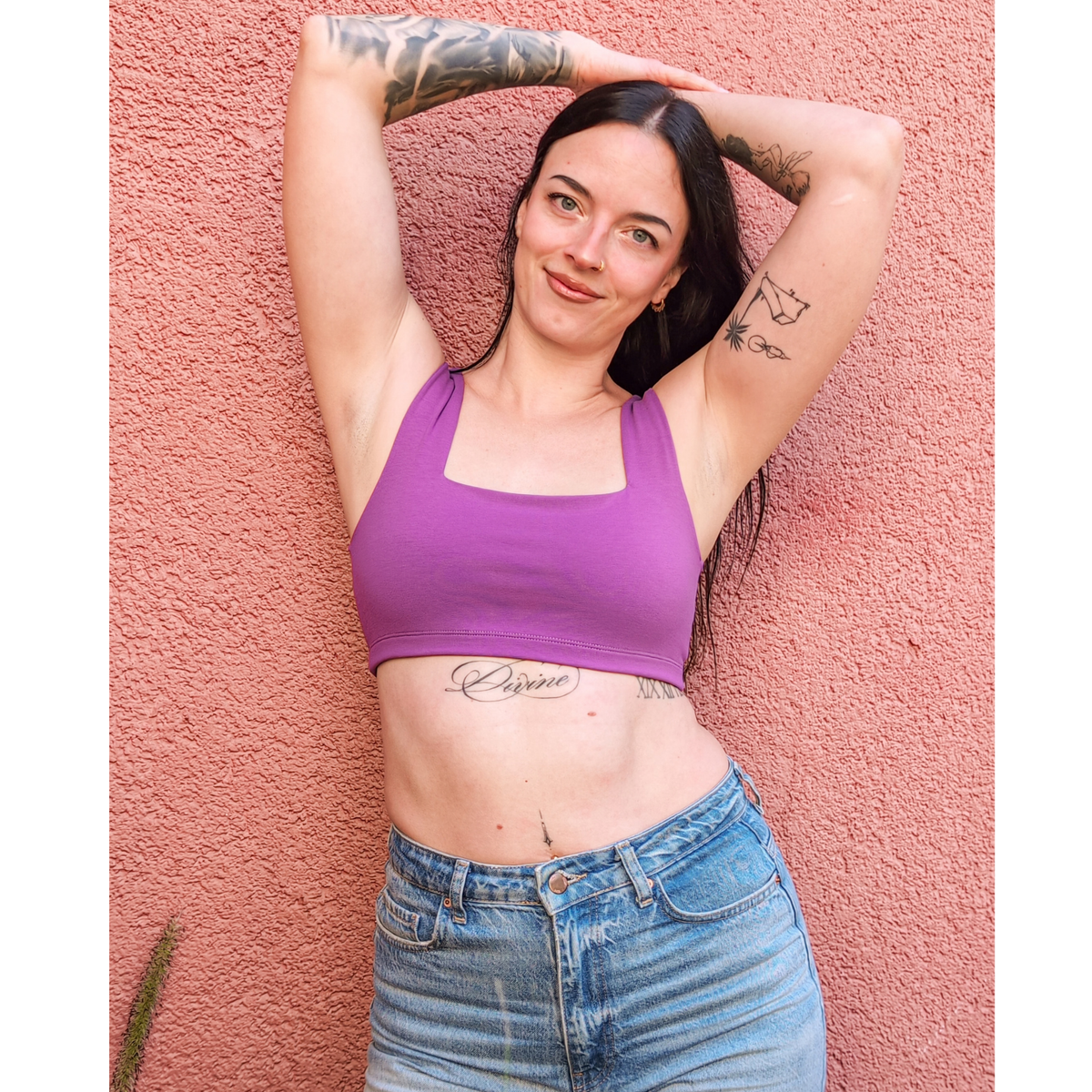 Disco Grape Frankie Bra (Organic Cotton)