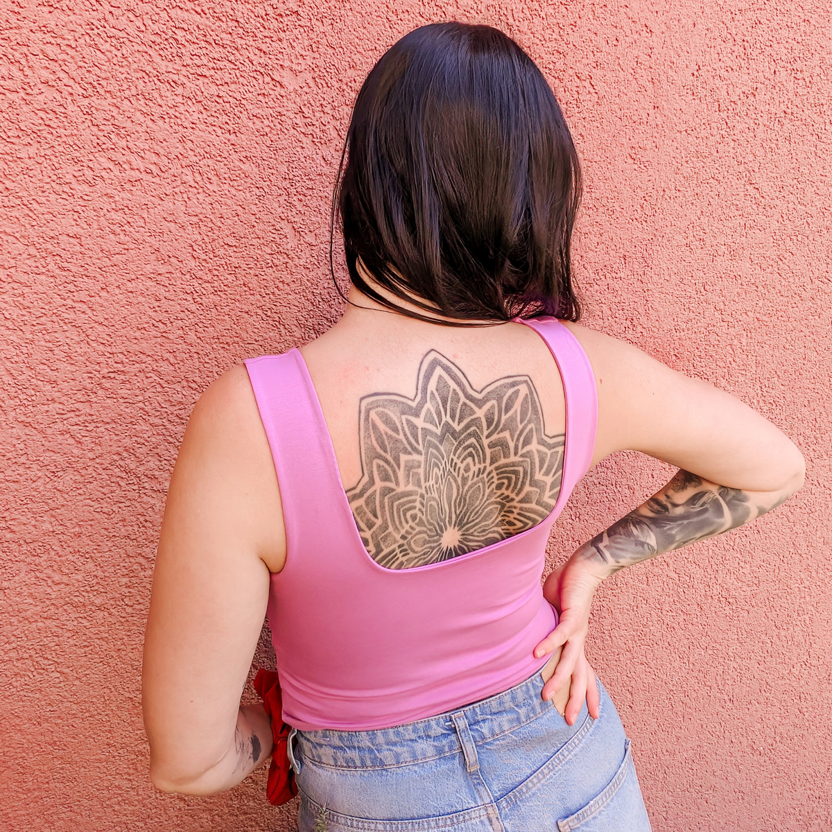 Dusty Pink Frankie Tank Top (Organic Cotton)