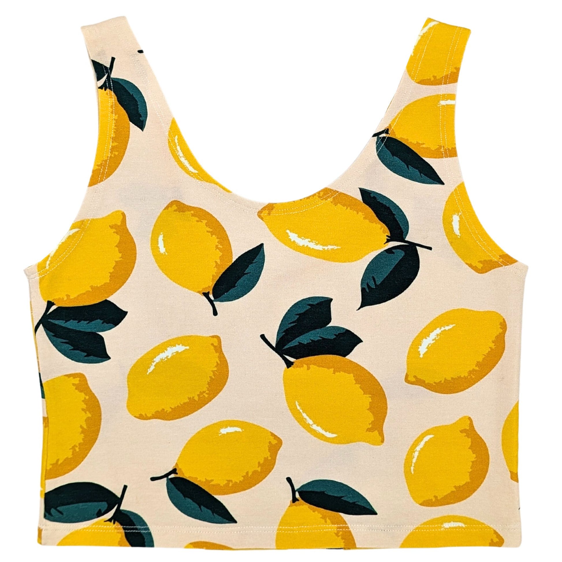 Lemon Organic Cotton Cropped Tank Top