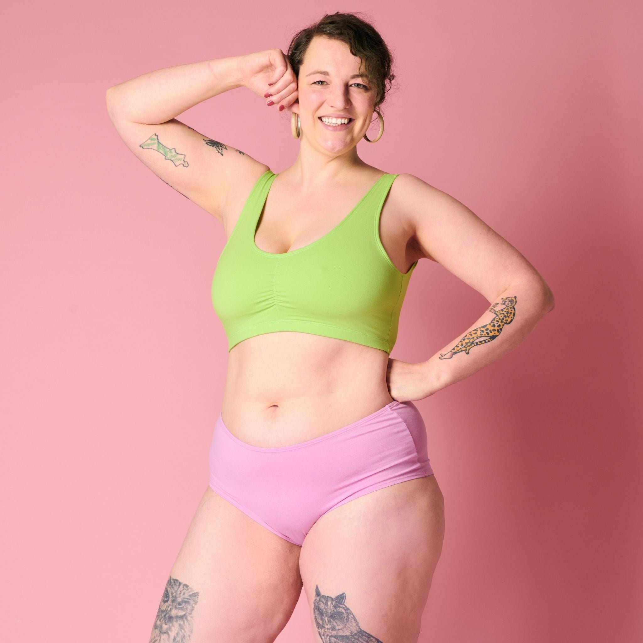 Electric Pistachio Soft-BH aus Bio-Baumwolle