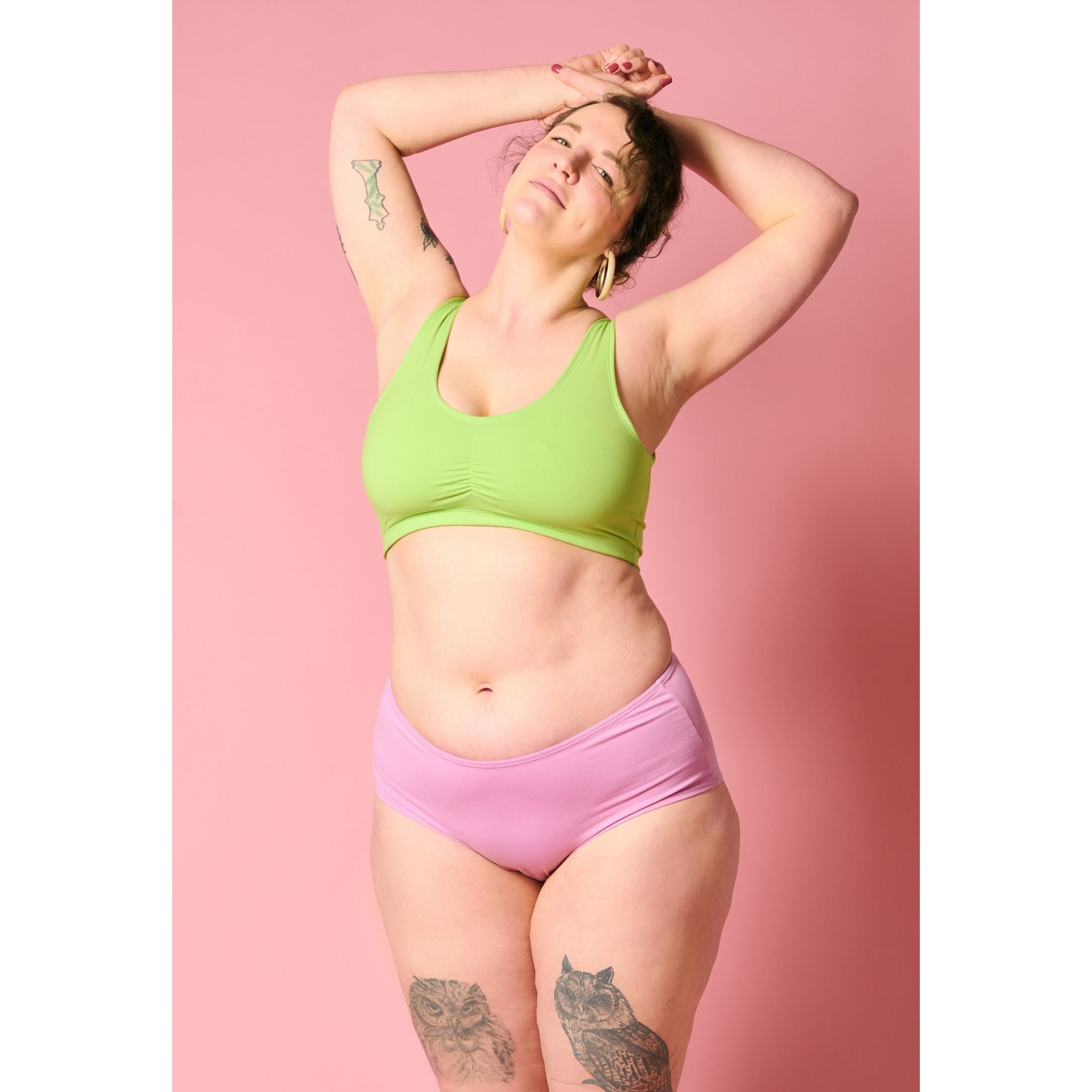 Electric Pistachio Soft-BH aus Bio-Baumwolle