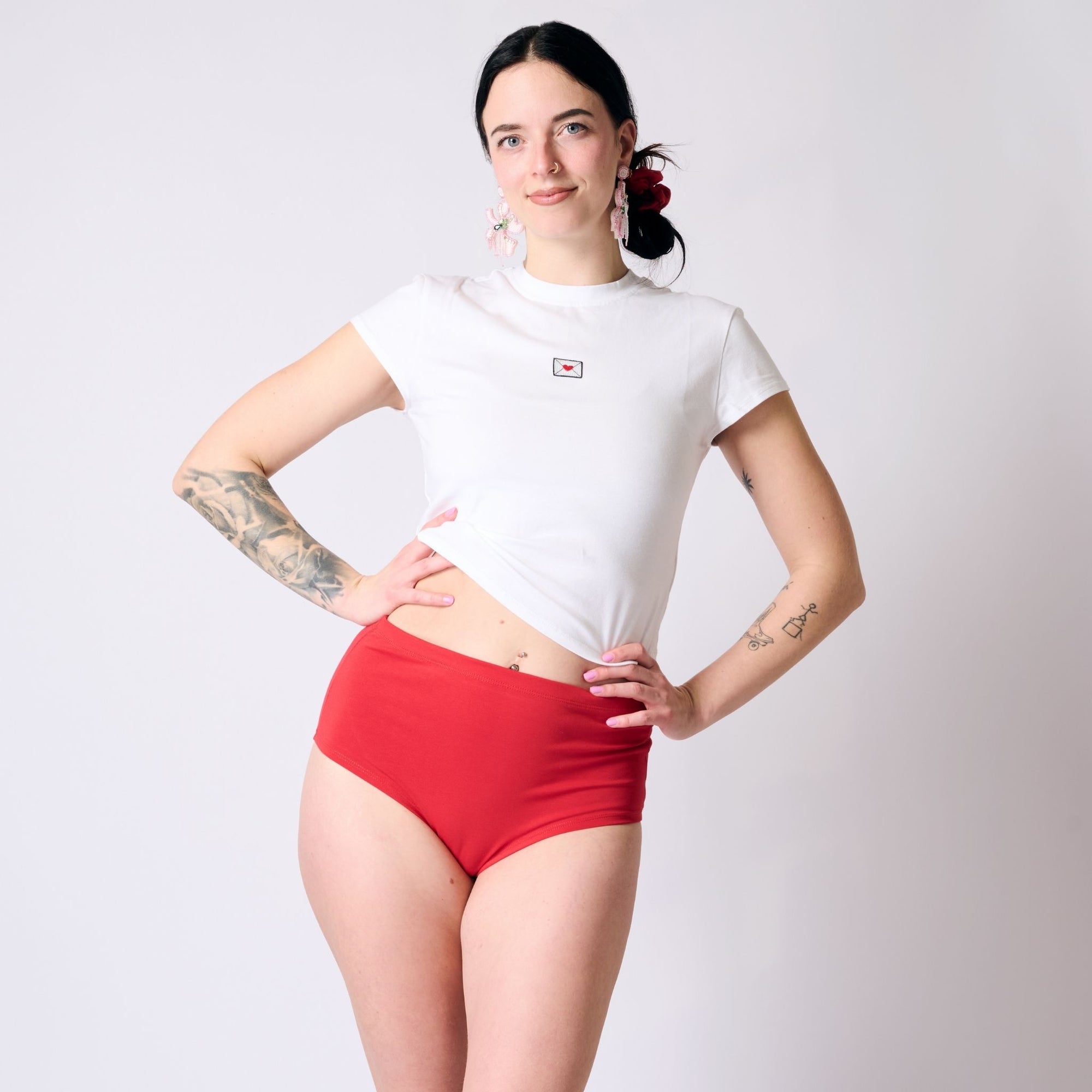 Chili Pepper Organic Cotton High Waist Panty