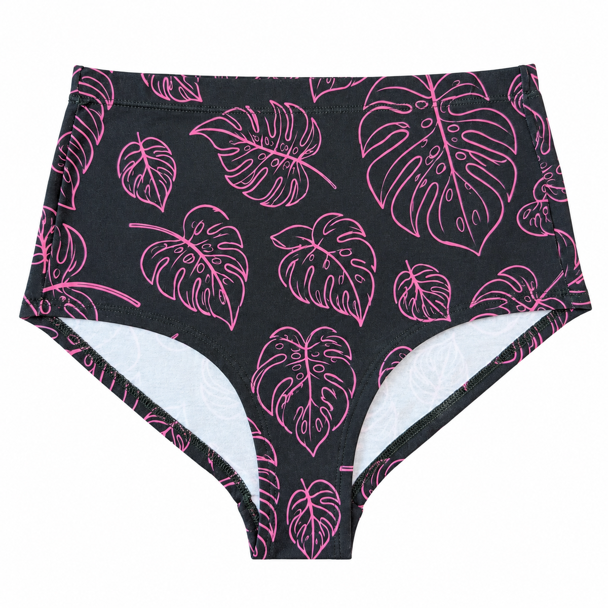 Monstera High Waist Höschen aus Bio-Baumwolle