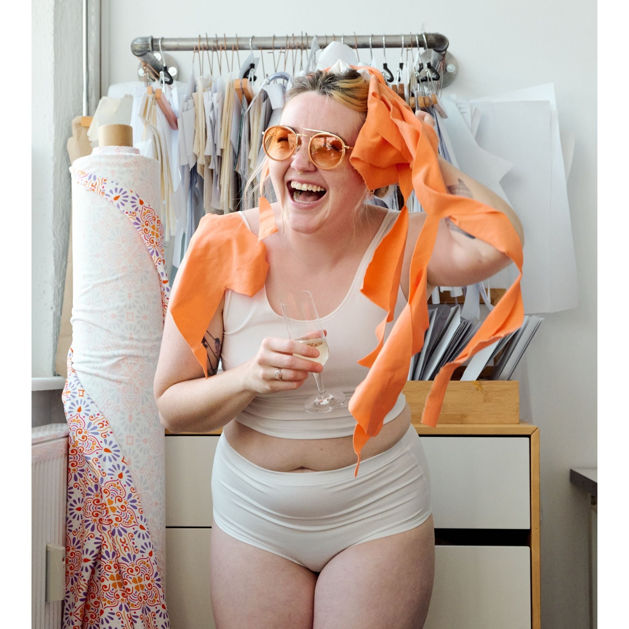 Weiss-Bio-Baumwoll-Cropped-Tank-Top