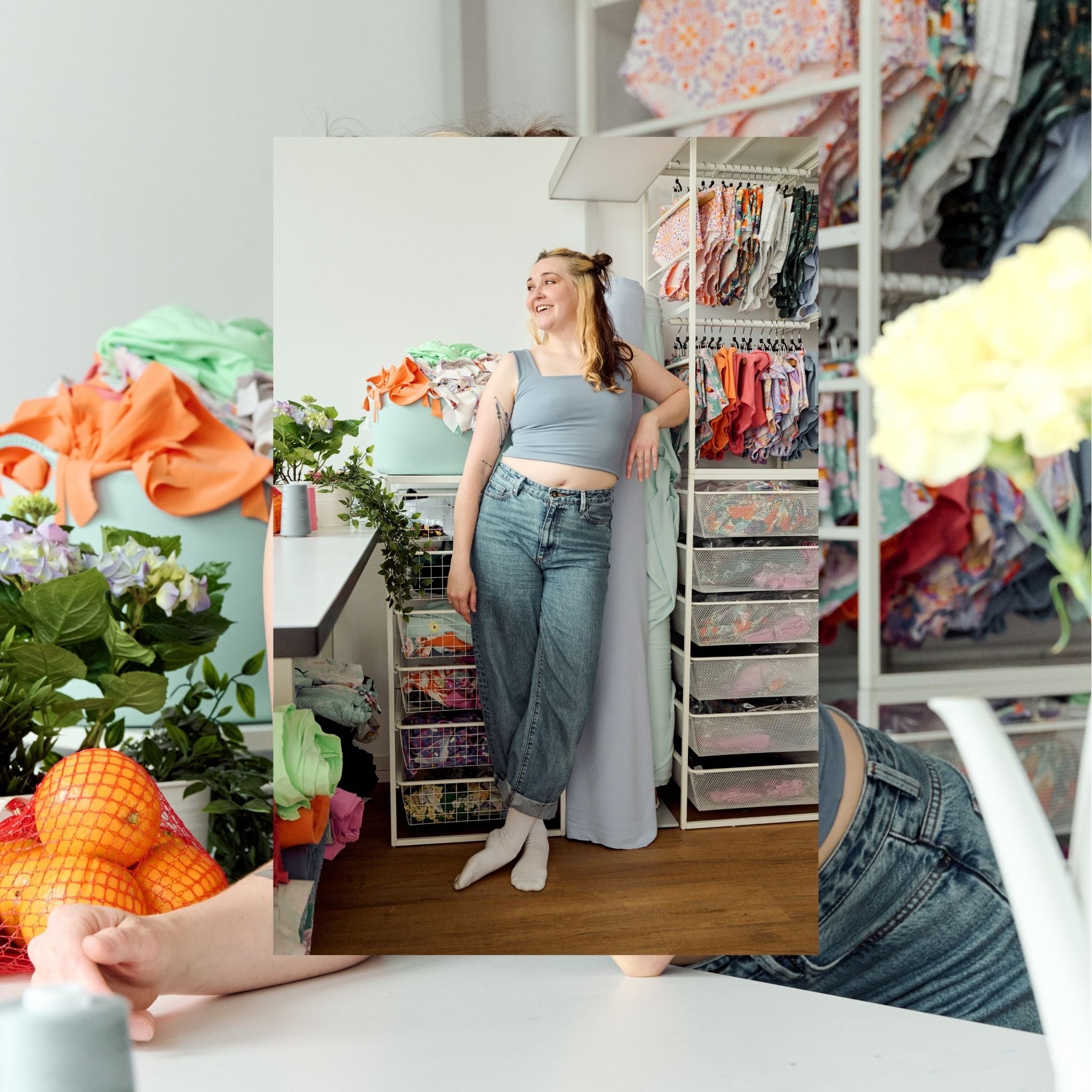 Foxy Grey Supima Cotton Reversible Tank Top