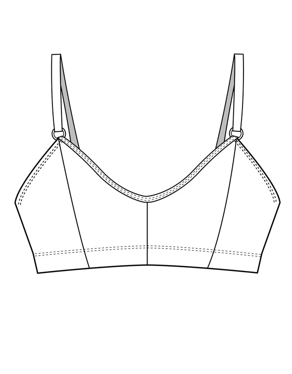 Leopard Mesh Soda Bralette (Black)