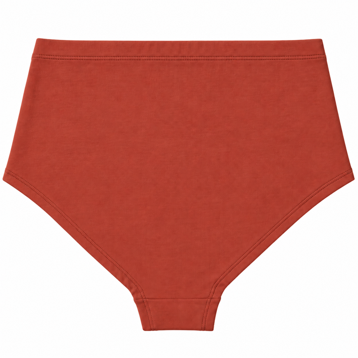 Terracotta High-Waist Höschen aus Bio-Baumwolle