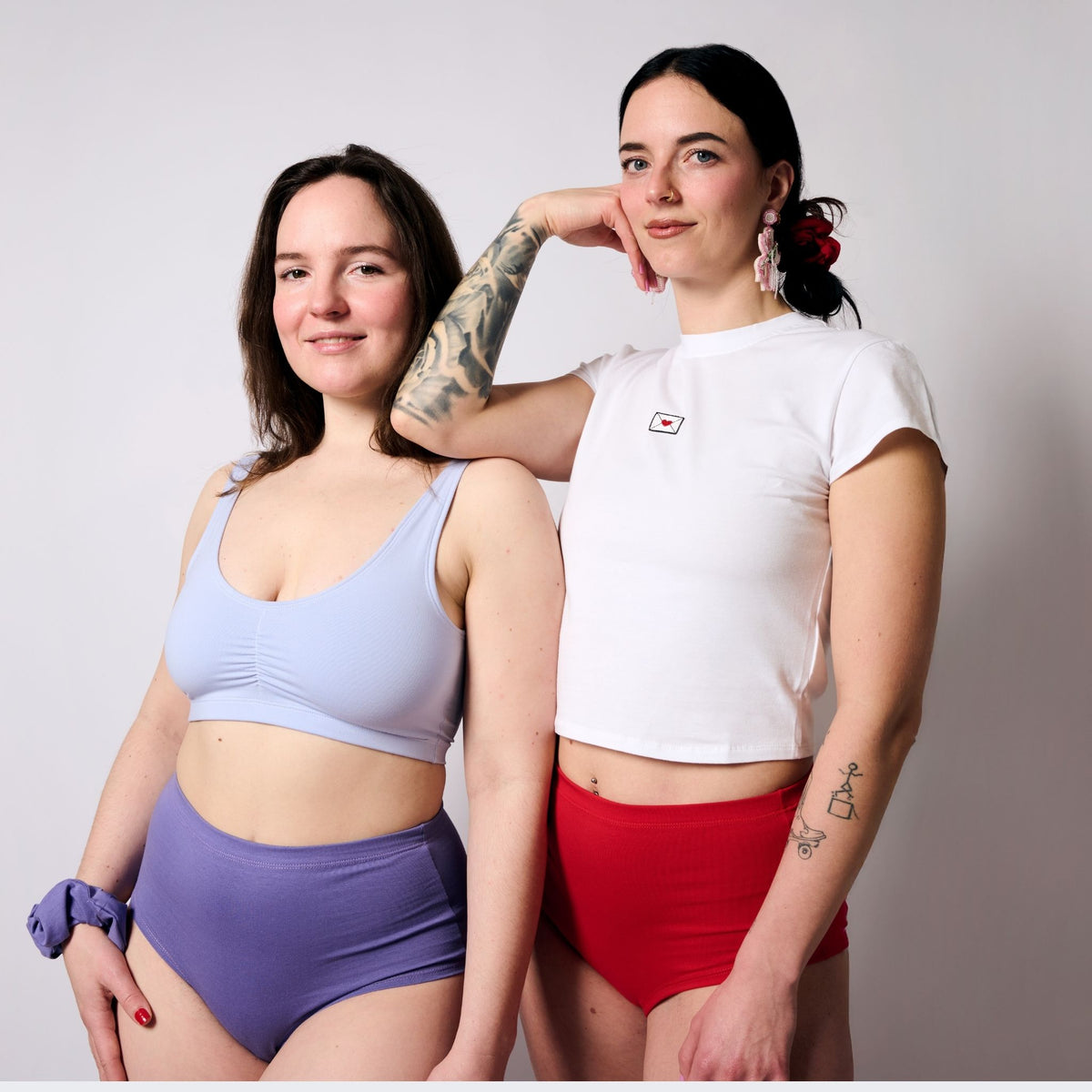 Wild Violett High-Waist Slip aus Bio-Baumwolle