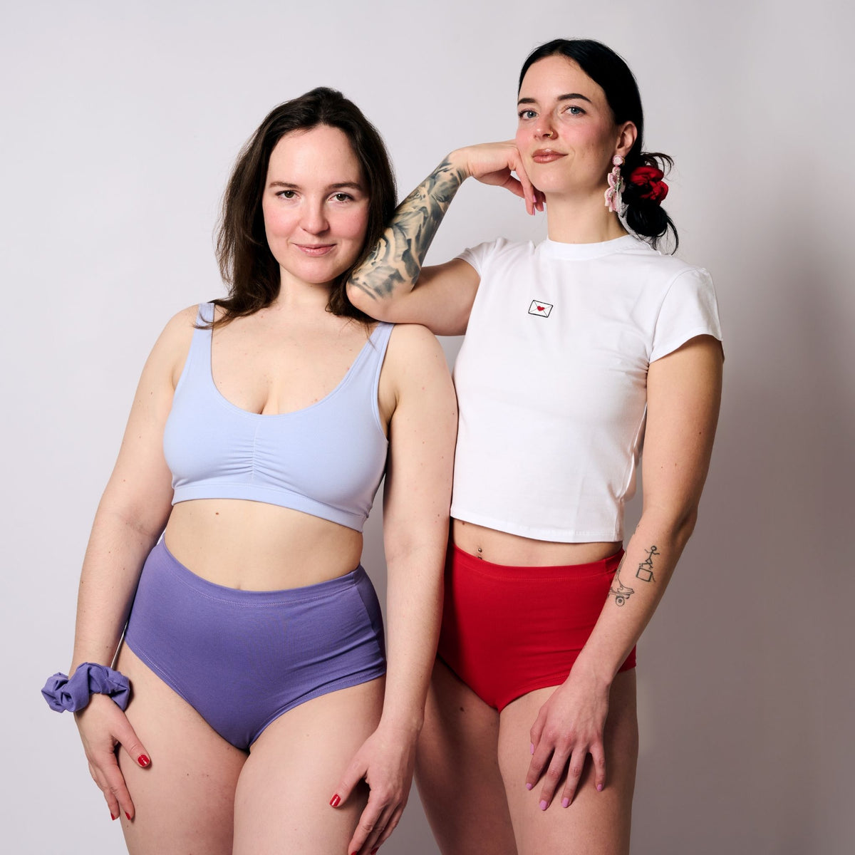 Wild Violett High-Waist Slip aus Bio-Baumwolle