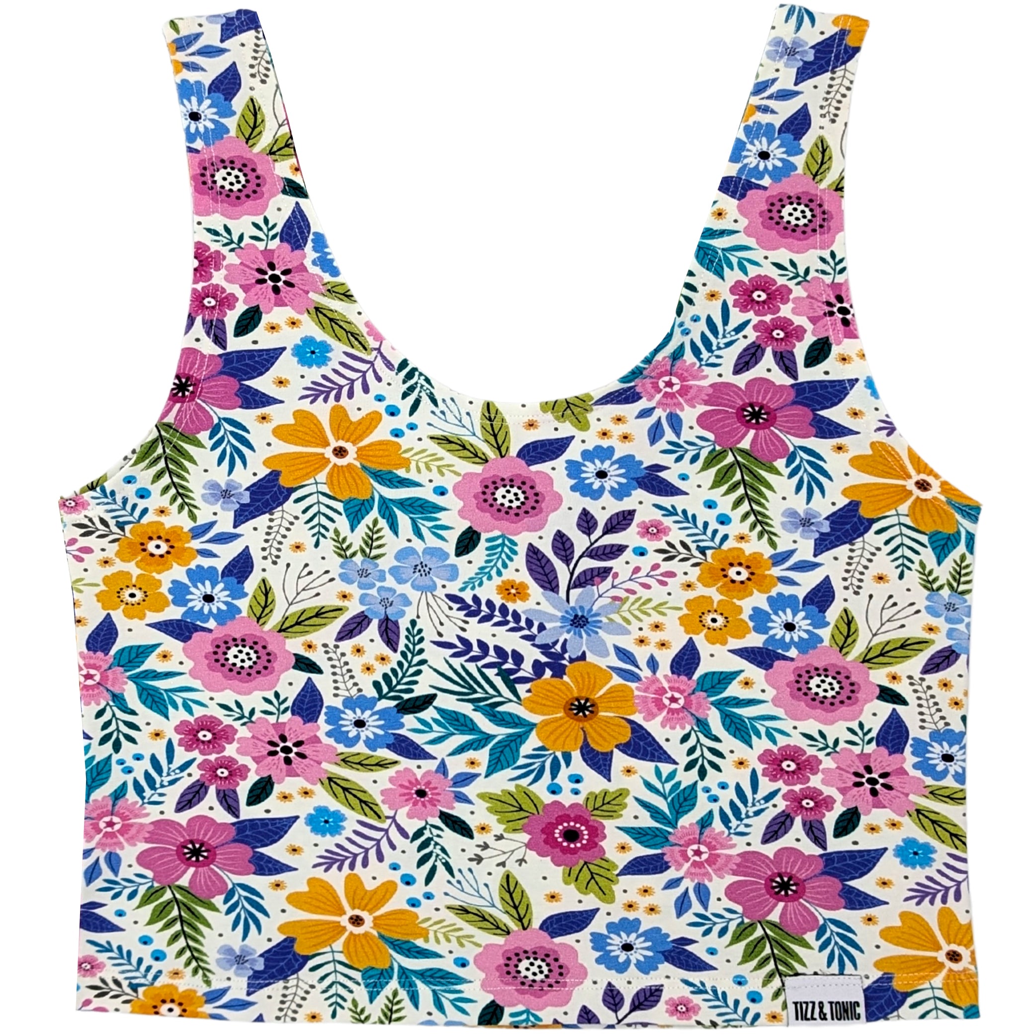 Wildflower-Bio-Baumwoll-Cropped-Tank-Top