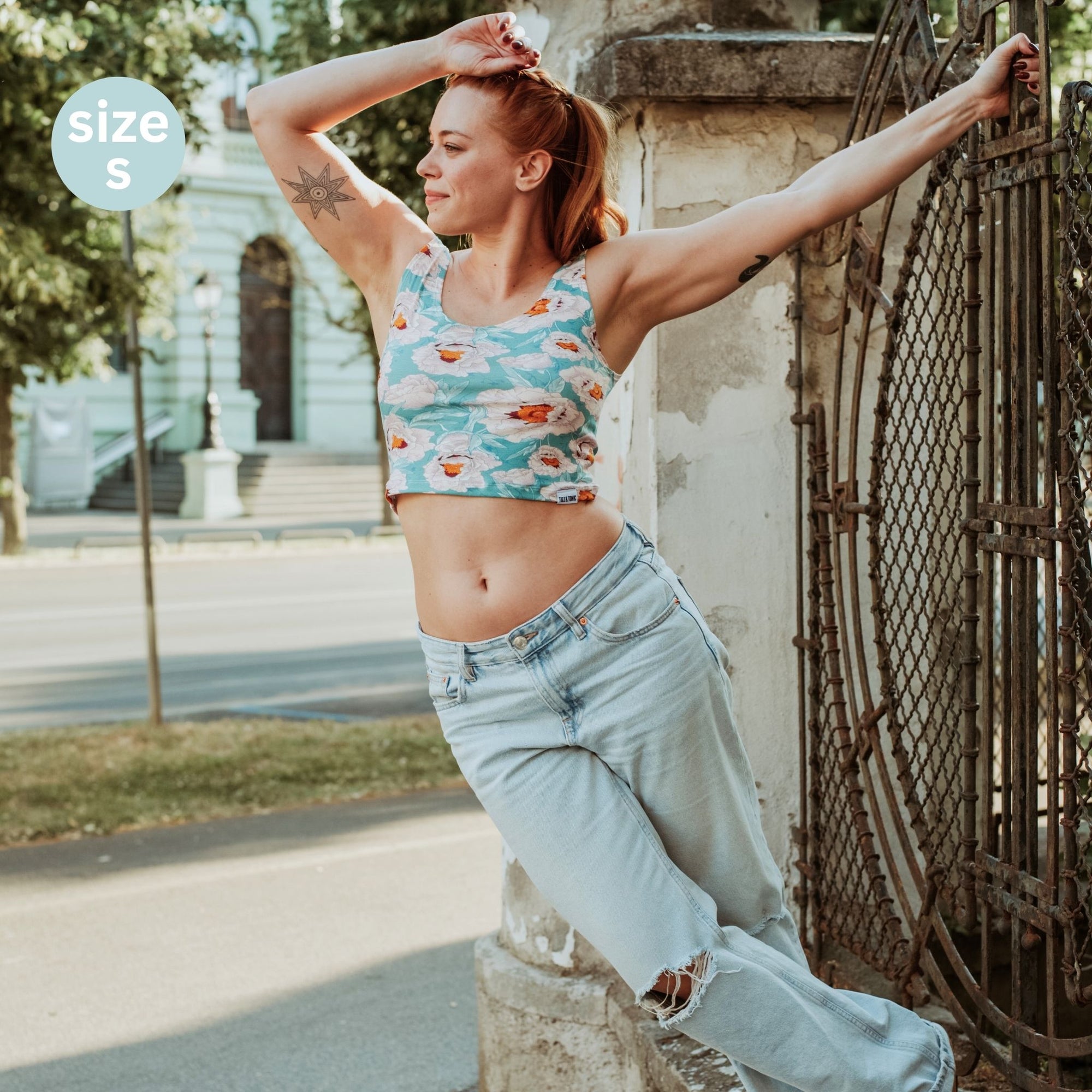 Blossom-Bio-Baumwoll-Cropped-Tank-Top