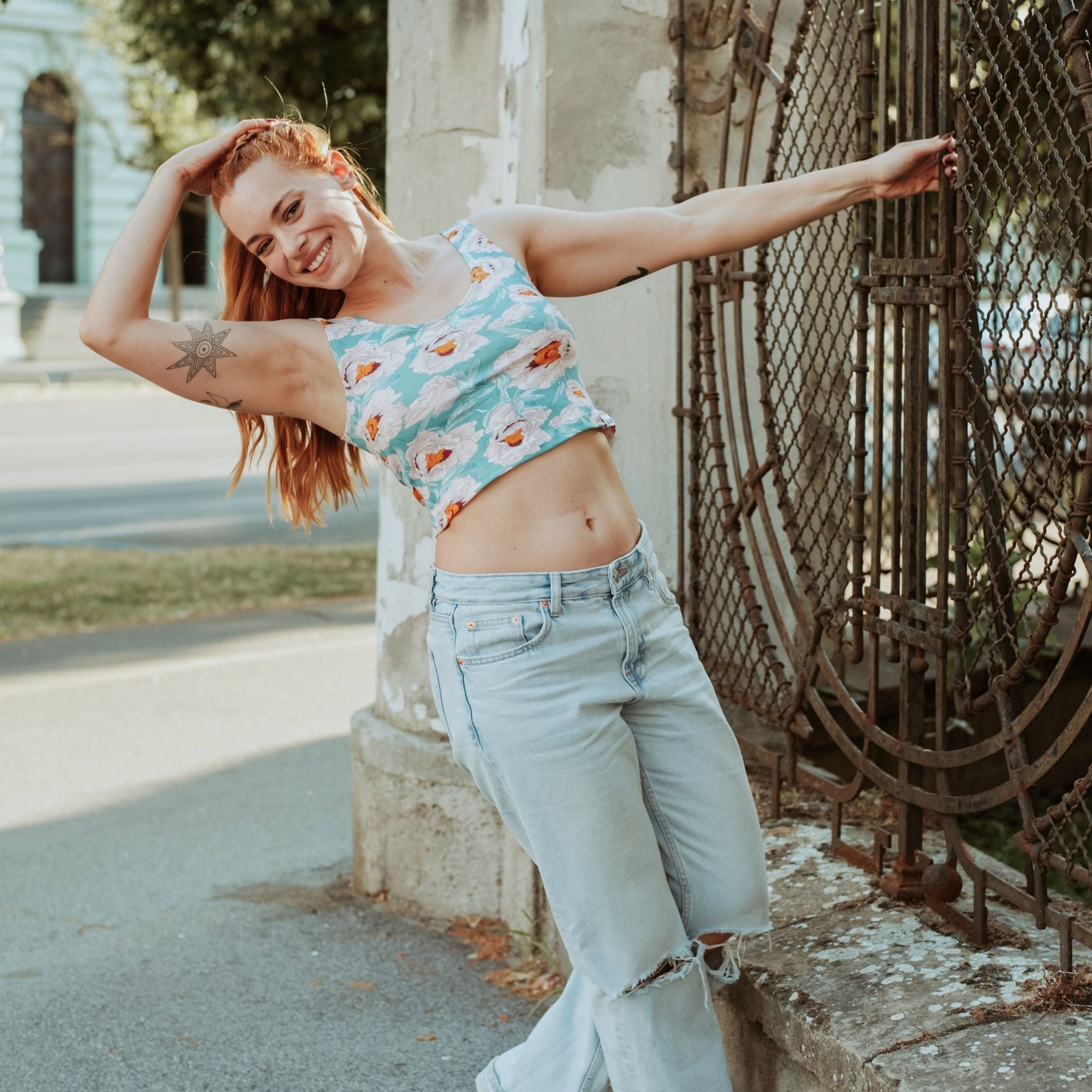 Blossom-Bio-Baumwoll-Cropped-Tank-Top