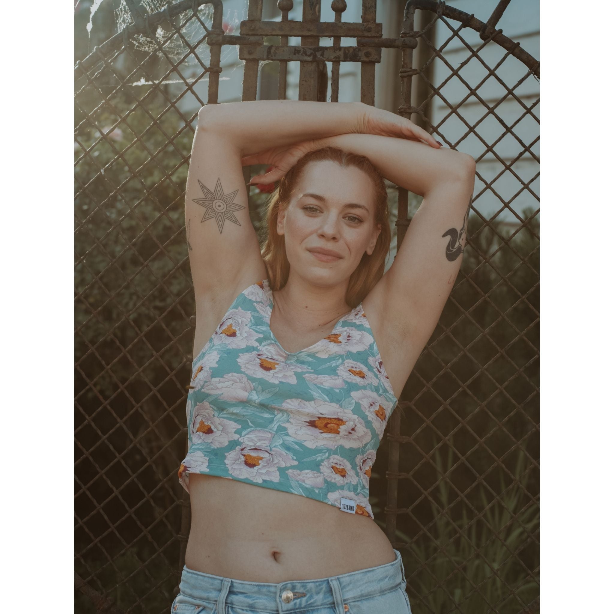 Blossom-Bio-Baumwoll-Cropped-Tank-Top