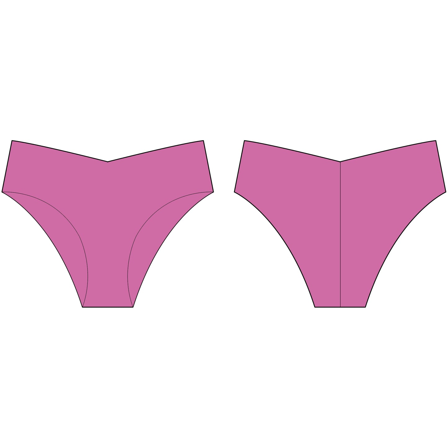 Super Pink Second-Skin Bikini Panty twins